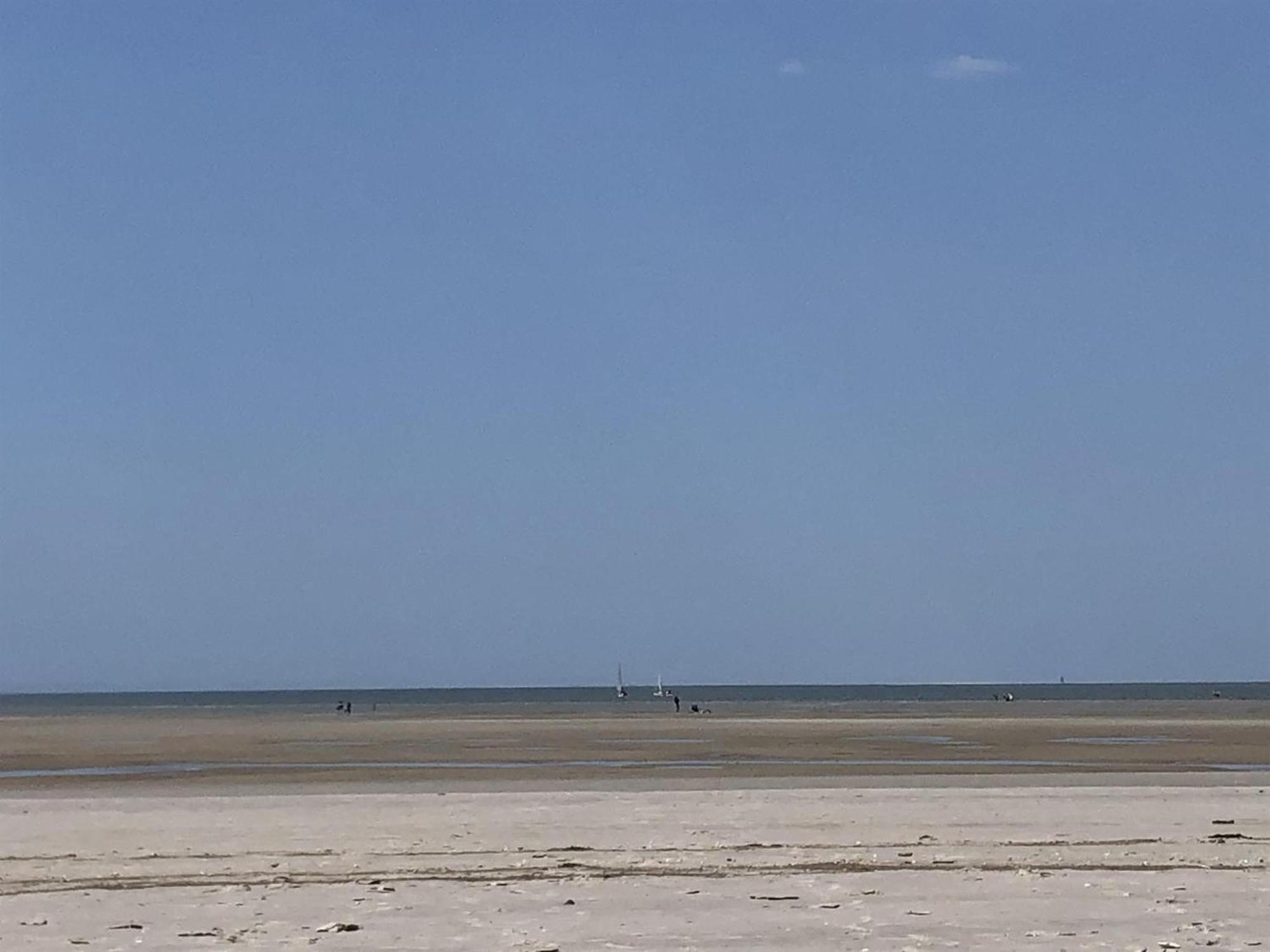 Haubarg Alte Strandvogtei Westerhever Buitenkant foto
